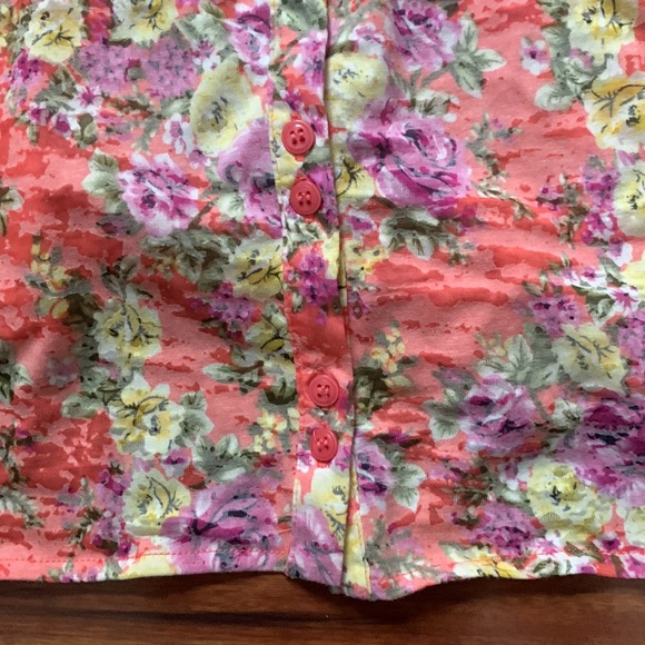 Floral cold shoulder top - Picture 4 of 4